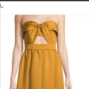 Jay Godfrey Maribel Strapless Puff Gown Gold-8